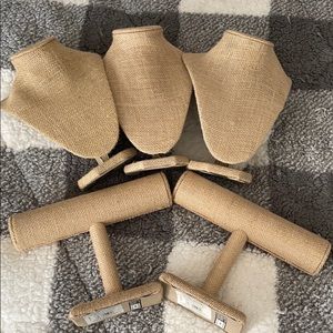 Set of 5 jewelry display stands